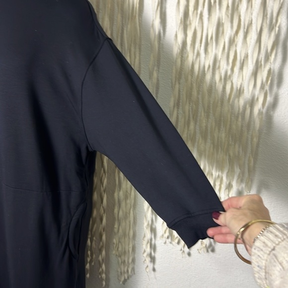 Lululemon Modal Fleece Funnel Neck Dress Size 6 in Black - Picture 3 of 15